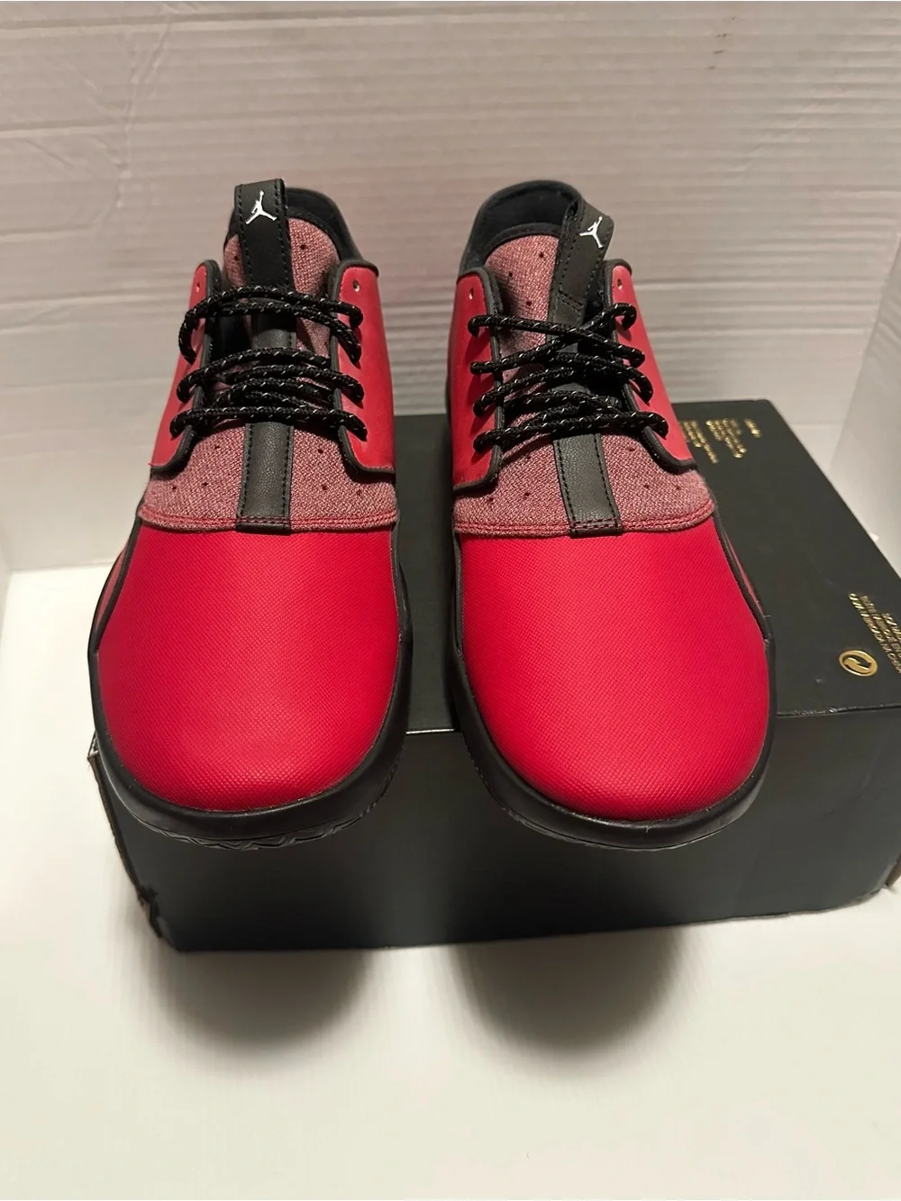 Jordan Men's Red and Black Low-Top Sneakers